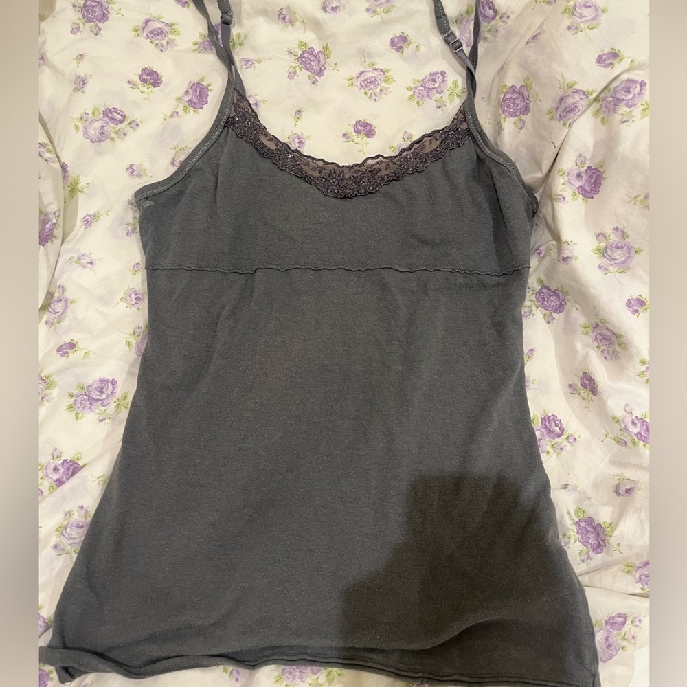 Y2K aborable babydoll beaded tank top